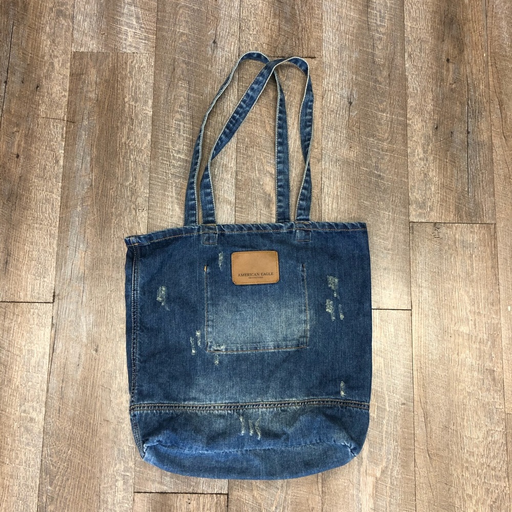 American Eagle Denim Tote Bag
